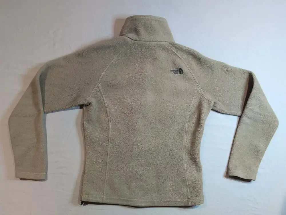 The North Face Full Zip Fleece Jacket Olive Green Tan